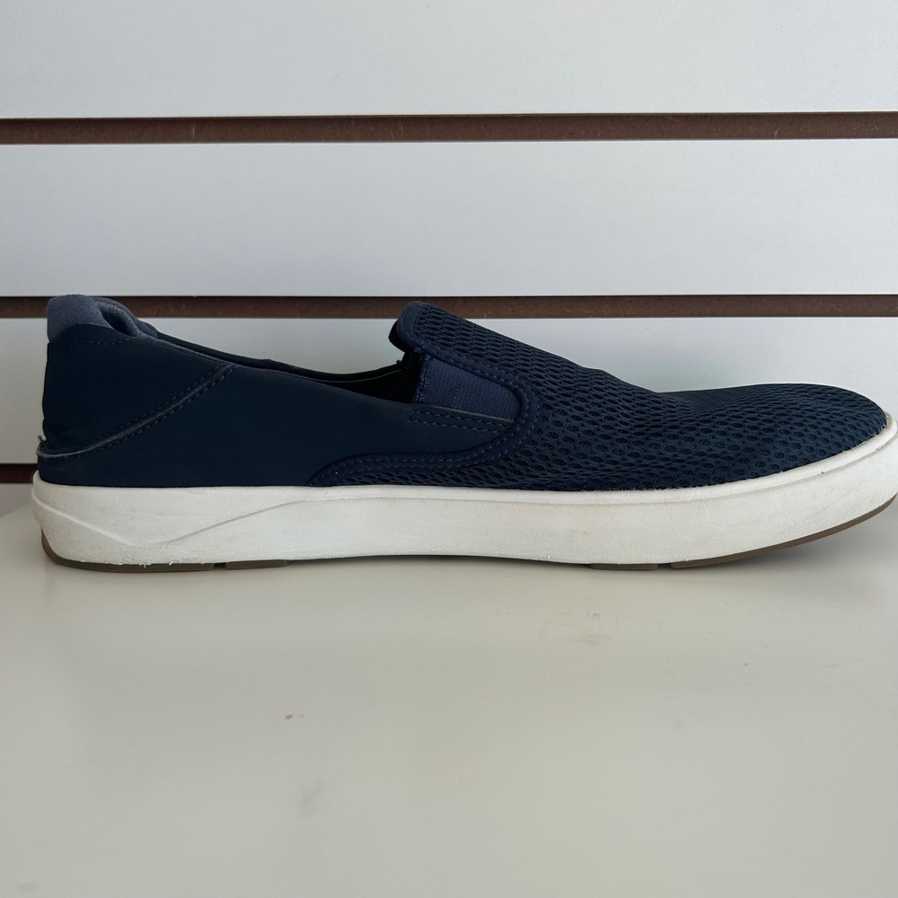 Olukai Lae'ahi Mens Navy Blue Mesh Slip On Shoes Comfort Casual Sneakers size 13 - Picture 9 of 9